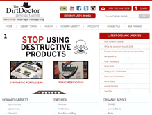 Tablet Screenshot of dirtdoctor.com